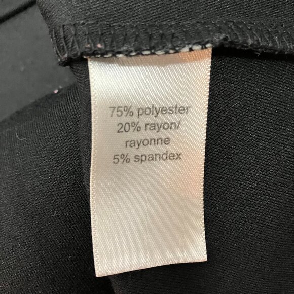 Maurices Womens Black Short Sleeve Fit and Flare Knee Length V Neck Dress Size S - Picture 5 of 5